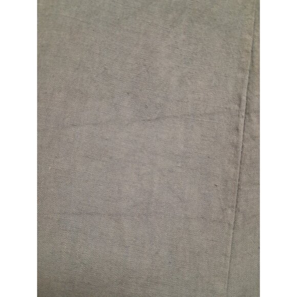 Made In Italy Linen Jumpsuit Overalls Bib Chore Gardening Wide Leg Blue Gray - Picture 10 of 10